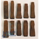 Collection of Golf Clubmakers and Retailers Cast Iron Club Head and Shaft Stamps (10) to incl P O'