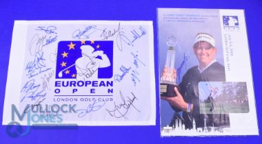 2008 European Open Golf Tournament signed package (3) played at London Golf club Kent, to include