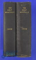 Collection of Golf Monthly Magazines 1948 and 1949 comprising 2x Complete bound volumes c/w the