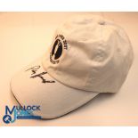 Autograph - signed Padraig Harrington (Winner) 2007 Open Golf Carnoustie Cap - signed to the peak in