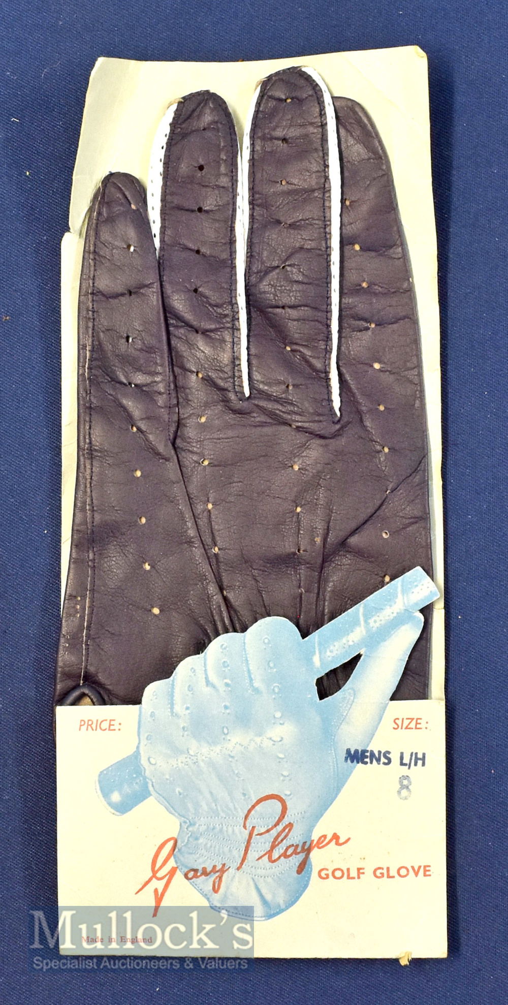 Gary Player Golf glove made in England size 8 L/H - with original wrappers, appears in very good