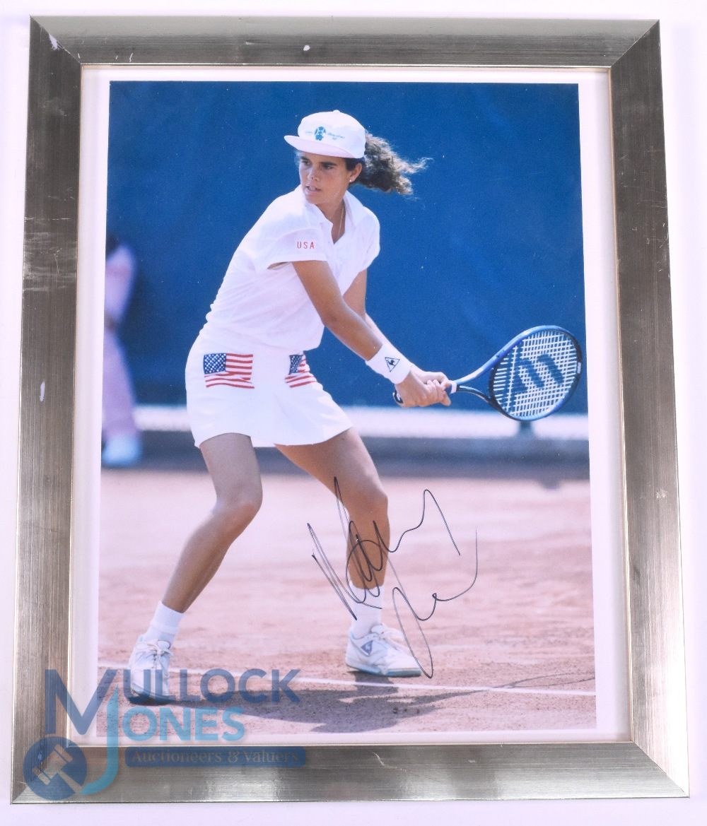 Tennis - Mary Joe Fernandez Autographed Photograph. Mary Joe Fernández Godsick (born María José