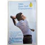 109th Open Golf Championship multi signed Golf Programme at Mirfield 17th-20th July 1980 won by