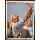 Golf Autographs - 3x Signed Golf Photographs features Arnold Palmer, Jose Maria Olazabal and Sandy