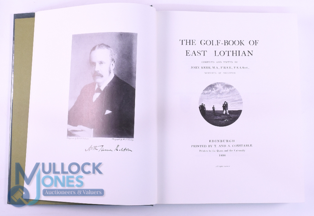 Kerr Rev John, The Golf Book of East Lothian, 1987 private reprint, ltd ed 467/500 green cloth - Image 3 of 3