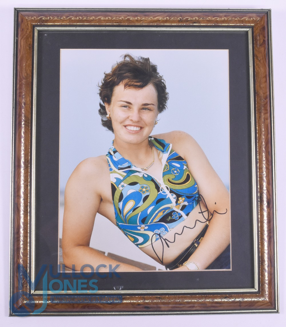 Tennis - Martina Hingis Autographed Photograph. Martina Hingis (born 30 September 1980) is a Swiss