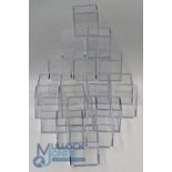 20 Acrylic golf ball display box cubes: 5cm boxes in good used condition