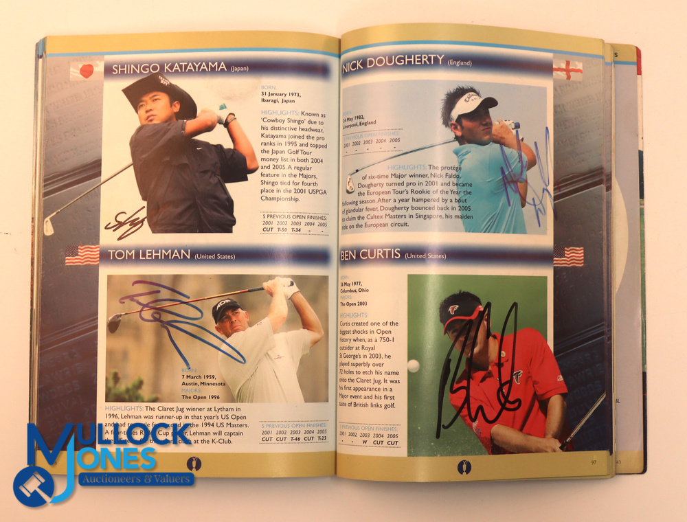 Autographs - multi-signed 2006 Open Golf Championship Programme - signed internally features Peter - Image 3 of 3