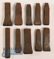 Collection of Golf Clubmakers and Retailers Cast Iron Club Head and Shaft Stamps (10) to incl