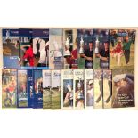 1976-2009 The Open Golf Championship Programmes, a collection part run with duplicates to include