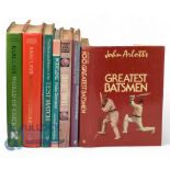 Selection of Cricket Books: Bodyline Philip Derriman, Test Match Peter Arnold, Starting with Grace