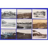 Interesting collection of early Alnmouth Golf Links (est 1869) b&w golfing postcards (9) a good