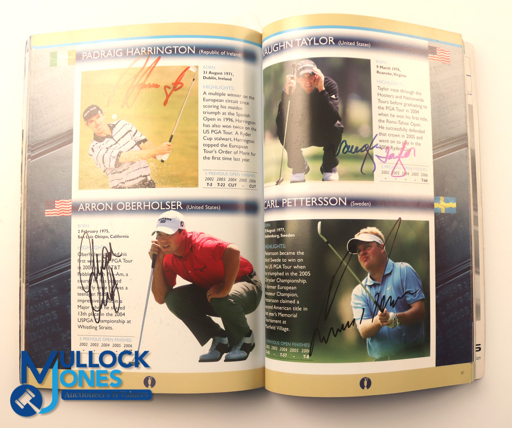 Autographs - multi-signed 2007 Open Golf Championship Programme Carnoustie - Draw Sheets and - Image 3 of 3