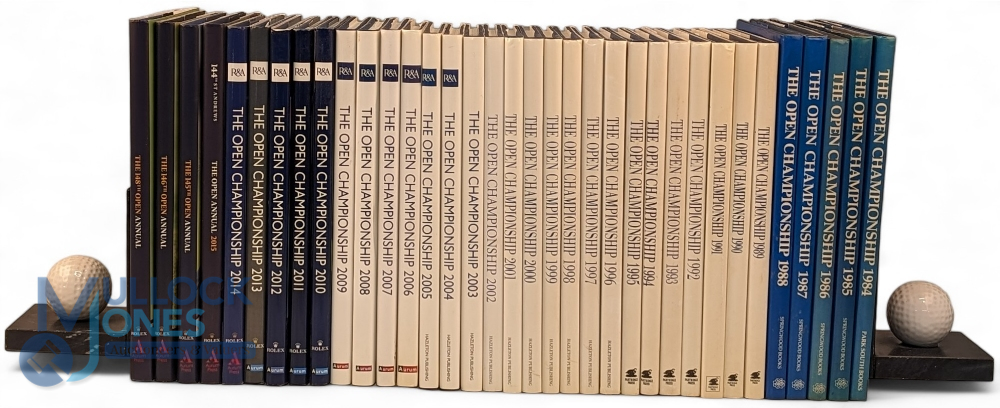 Collection of Official Open Championship Annuals from 1984 to 2017 - issued by The Royal & Ancient