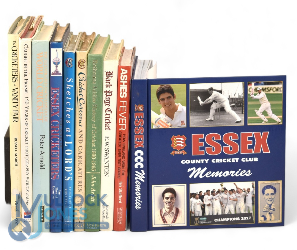 Selection of Cricket Books: Cricketers of Vanity Fair, caught in the Frame, Sketches at Lords, Essex