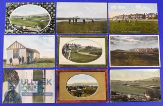 Interesting collection of Girvan Golf Course colour postcards going back to the early 1900s (12)