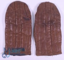 Early 20th century Boxing Sparring Gloves. Quality leather pair of gloves made by C R Thompson