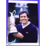 1988 Severiano Ballesteros Open Golf Champion Signed Press Photograph - played at Royal Lytham and