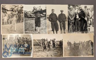 1950-70 Golf Photographs: some press images, a collection to include Archie Compton at Walton Heath,