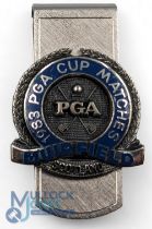 1983 PGA Murfield Cup Matches Muirfield Scotland Money Clip, a fine sterling silver clip