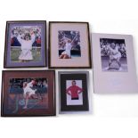 Tennis - 5 Women Players Autographed Photographs. To include Sue Barker, Natalie Tauziet, Jana