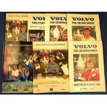 1999-2005 PGA Tour Programmes: to include years of 1990, 1991, 1992, 1993,1999, 2004 x2 (7)