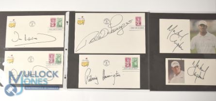 Golf Autographs - Signed First Day Covers features 10x signatures including Padraig Harrington, Seve