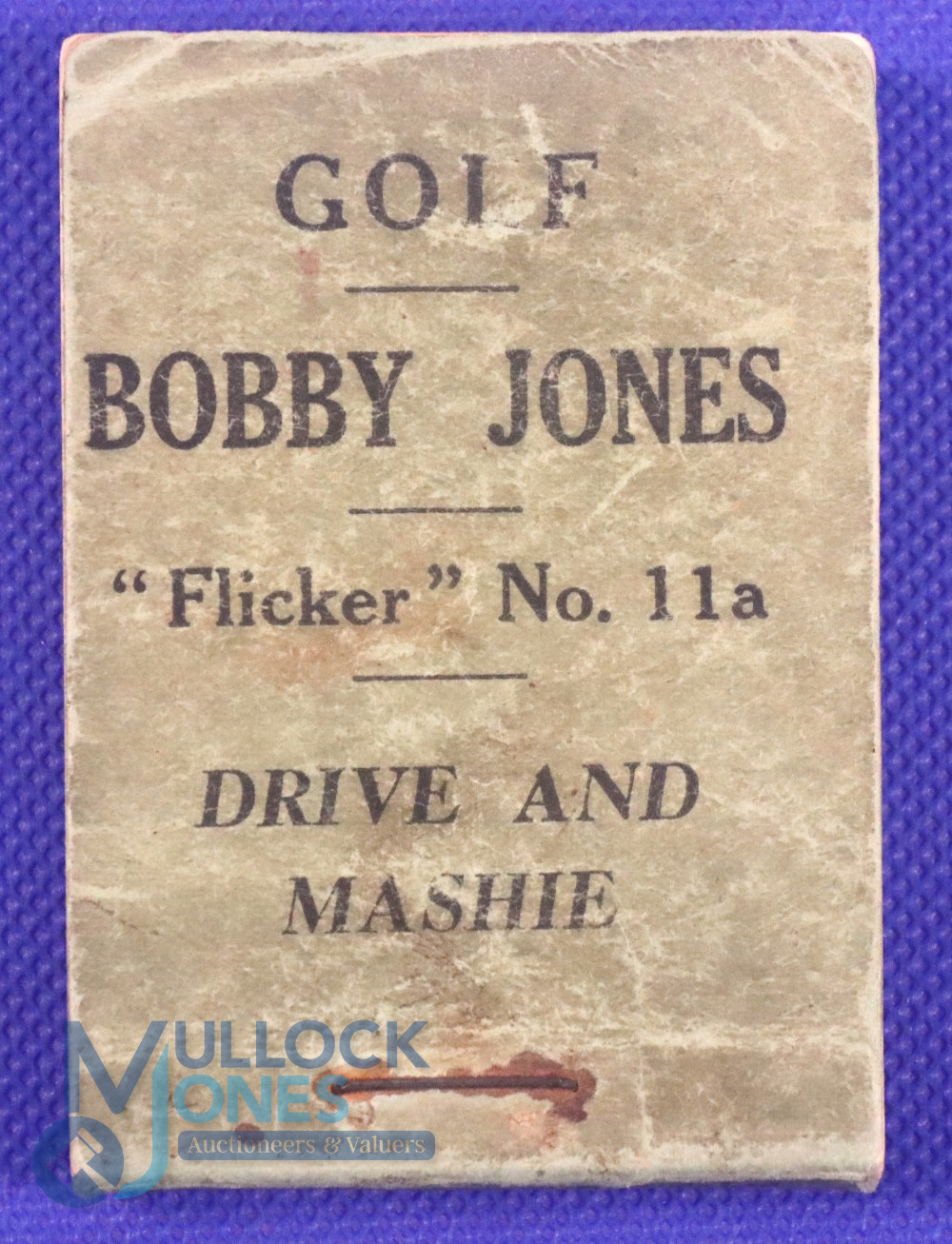 Rare 1930 Bobby Jones Golf Flicker Book No. 11a Drive and Mashie. Flip through this book to learn