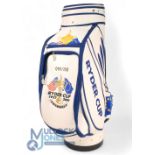 Unused 2008 Ryder Cup Bag Valhalla limited edition 19/150 with COA, in white and blue with Ryder Cup