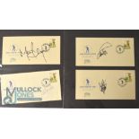 Golf Autographs - Signed First Day Covers features 8x signatures including Seve Ballesteros, Mark