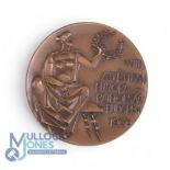 1966 European Championships Participation Medal, Bronze medal issued to all Athletes 55mm in