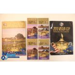 Autographs - multi-signed 2002 Ryder Cup Golf Programmes with Course and Players Guides - signatures