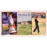 Autographs - 3x Signed Open Golf Championship programmes signed by the winner in ink - 1985 Sandy