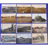 Interesting selection of various early English Golf Links b&w postcards (12) to include 2x