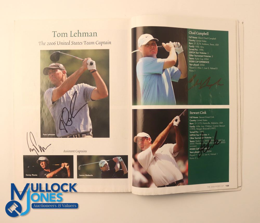 Autographs - multi-signed 2002 Ryder Cup Golf Programmes with Course and Players Guides - signatures - Bild 5 aus 6