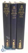 3x Volumes of 'The Book of The Old Edinburgh Club' with early references to golf to incl1918 Vol.