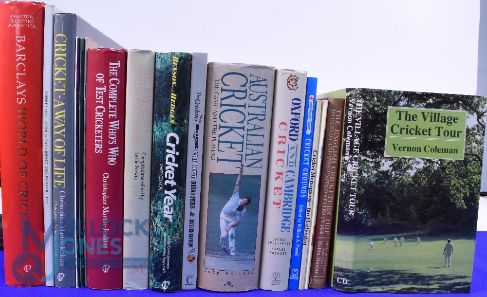 Selection of Cricket Books: to include Nat West Boundary Book, Cricket A Way of Life, Complete Who's