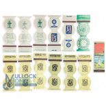 Golf Matchboxes, a collection to include Diamond Match Co Southern Pine County Club, Hazeltine