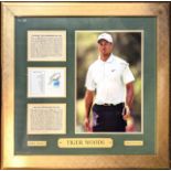 Golf Autograph - Tiger Woods signed limited edition 1996-2006 Golf Display - numbered 8/10 a