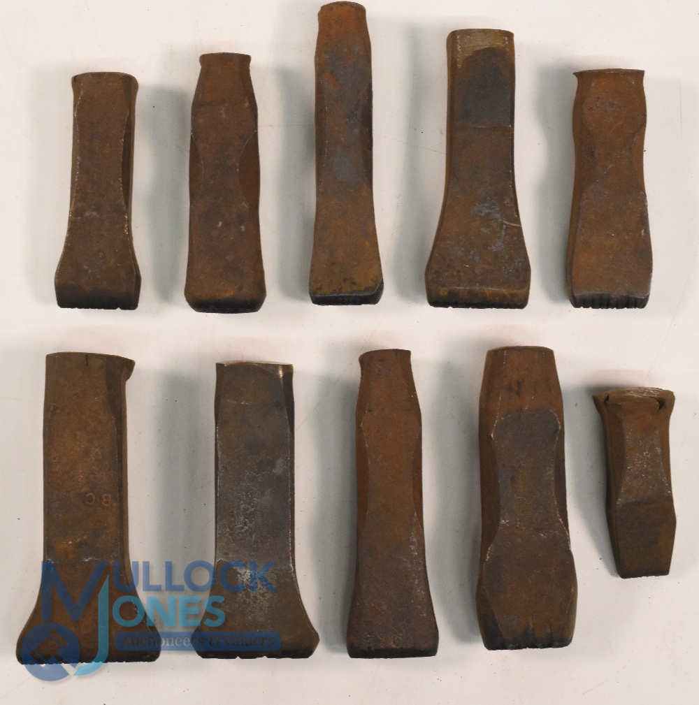 Collection of Golf Clubmakers and Retailers Cast Iron Club Head and Shaft Stamps (10) to incl E