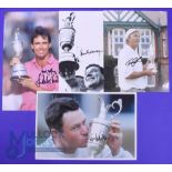 Autographs - 12x signed British Open Golf Championship Winner's photographs - signed in ink by
