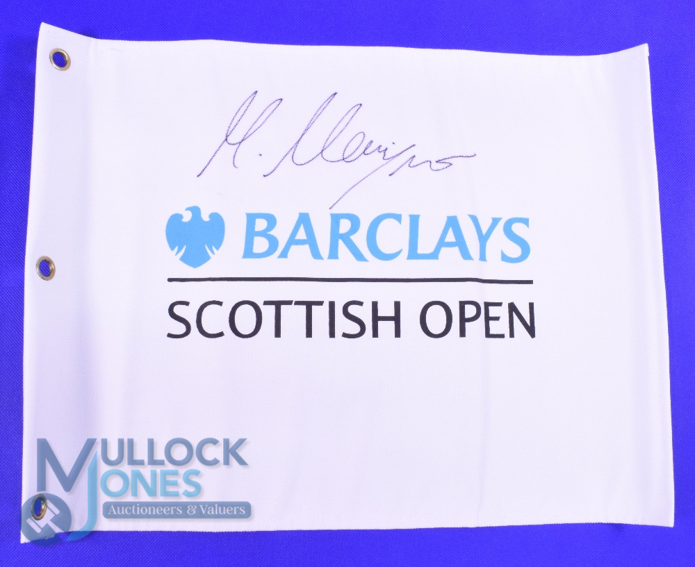 2009 Barclays Scottish Open Golf Championship pin flag signed by the winner Martin Kaymer - 2x Major