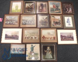 Quantity of Golf Prints and Pictures with noted examples of early Dutch kolf and golf prints, modern