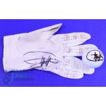 Gregory Havret (Fr and 2007 Scottish Open Champion) Players signed worn golf glove and golf ball
