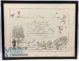 1928 Sunningdale Hole in One Certificate Award Johnnie Walker awarded to C J Porter Esquire 28th