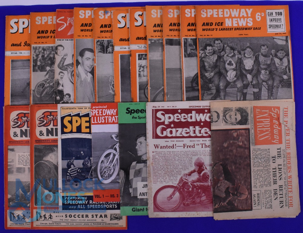 1940-1960s Speedway Magazines. Speedway Express, Speedway Gazette 1947, Speedway News 1947 and
