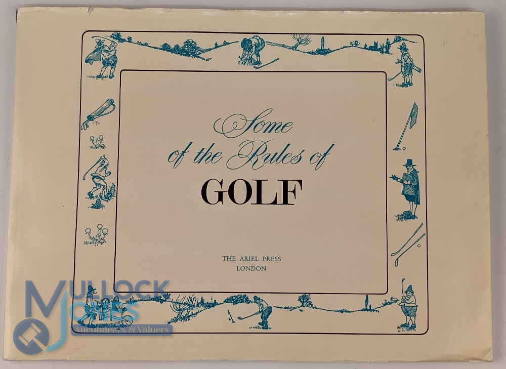 Crombie, Charles - "Some of The Rules of Golf" 1st reprint edition 1966 c/w dust jacket publ'd by