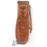 E J Price Dudley Super Divider Golf Bag stamped WRH to the front panel, t/w Greban trolley bag