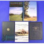 Collection of Edinburgh Golf Club Signed Histories and one other (5) to incl 'Bruntsfield Golfing