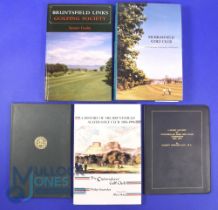 Collection of Edinburgh Golf Club Signed Histories and one other (5) to incl 'Bruntsfield Golfing